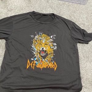 Shein Adult S Def Leppard short sleeved Tshirt